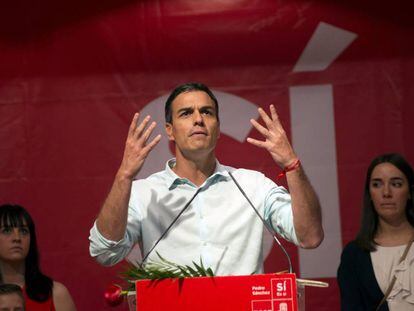 El candidat a la secretaria general del PSOE Pedro S&aacute;nchez. 