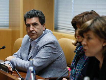 David Marjaliza, durante su comparecencia en la comisión que investiga la corrupción en la Asamblea de Madrid.