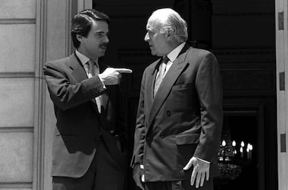 Aznar y Arzalluz, en la primavera de 1996 en La Moncloa.