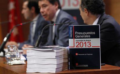 Presentación de los Presupuestos Generales 2013 de la Comunidad de Madrid