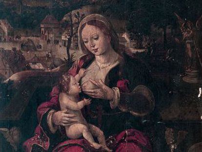 &#039;Virgen de la leche&#039;, de la Escuela Flamenca (siglo XVI).