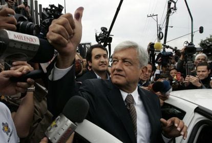 El candidato presidencial por el Partido de la Revoluci&oacute;n Democr&aacute;tica (PRD), Andr&eacute;s Manuel L&oacute;pez Obrador.