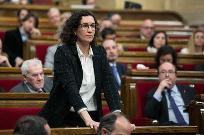 Marta Rovira dijous al Parlament. 