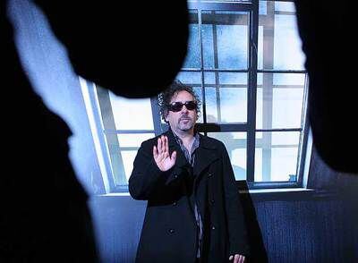 Tim Burton, ayer en Madrid durante la presentación de <i>Sweeney Todd,</i> su nueva película.