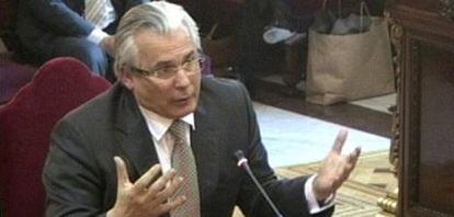Baltasar Garzón, durante el juicio.