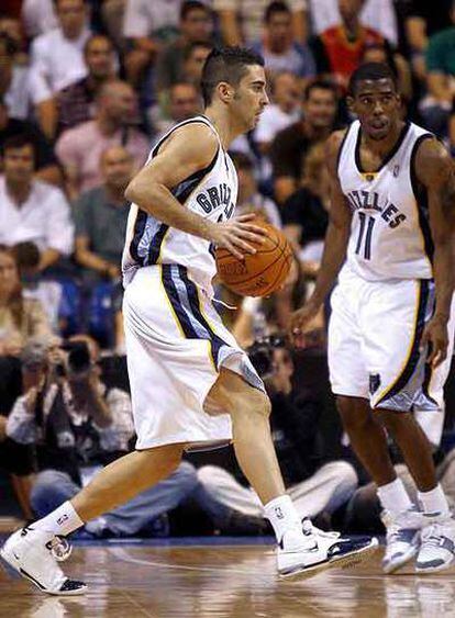 Navarro, en su debut con los Grizzlies.