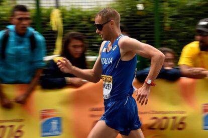 Schwazer en la Copa del Mundo de mayo de 2016 en la que consiguió el pase para los Juegos de Rio.