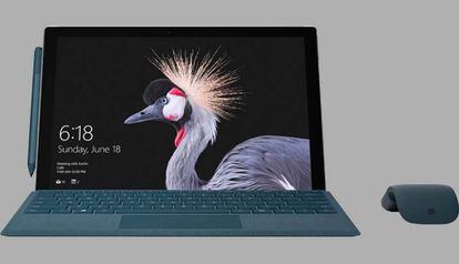 Surface Pro con el nuevo teclado Alcántara