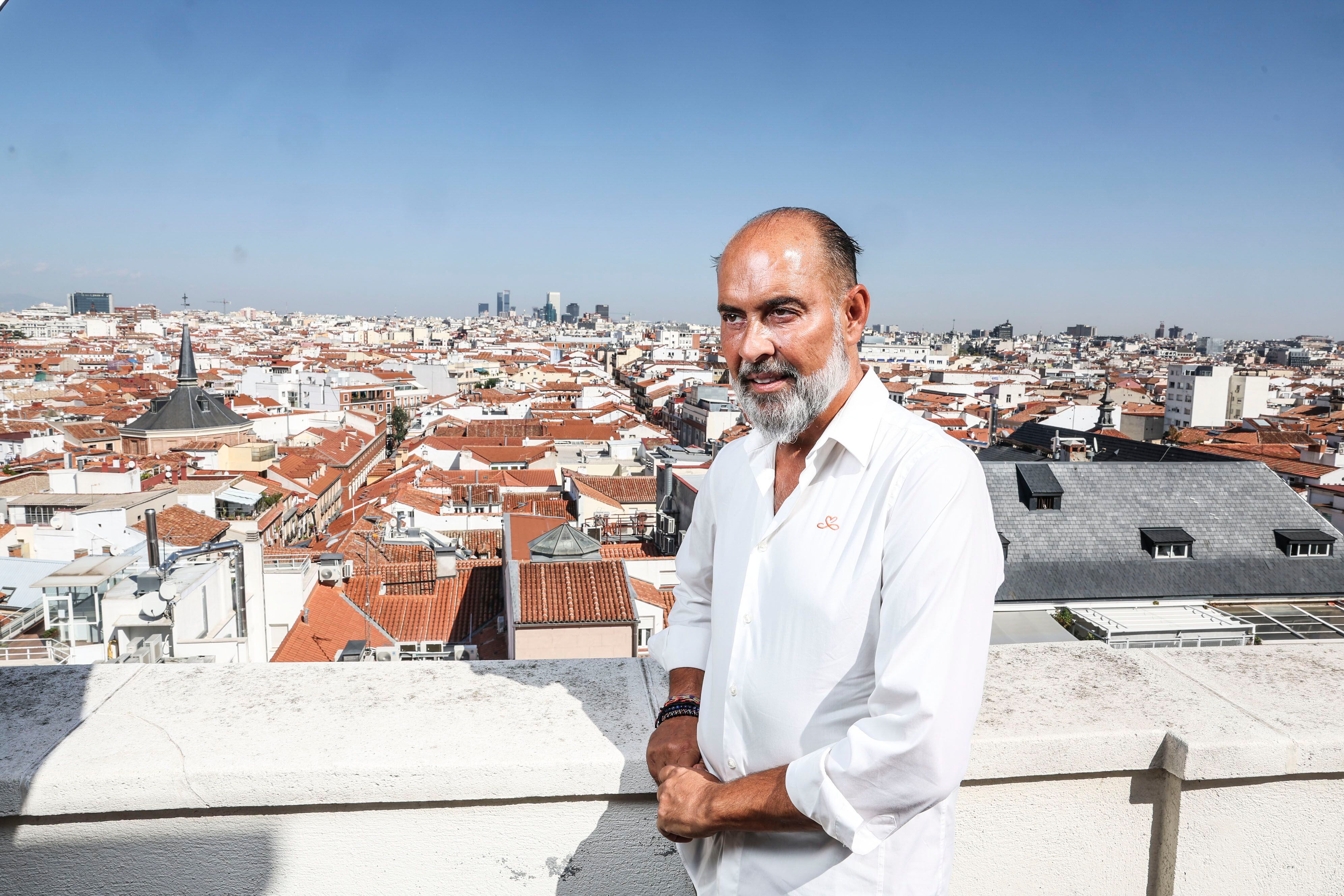 Juanjo Fraile, en una terraza de La SER. 