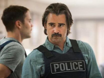 Colin Farrell, en una imagen de la segunda temporada de 'True Detective'.