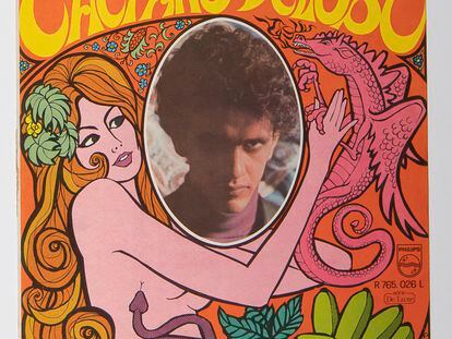 Portada de disco de Caetano Veloso / Philips, Brasil, 1968 / Diseño: Rogerio Duarte / Foto: David Drew Zingg.