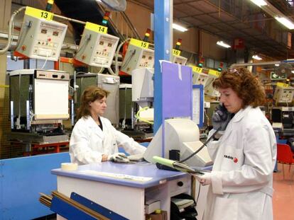 Trabajadoras de la fábrica de Fagor