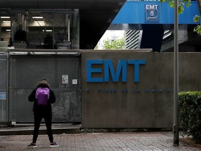 Oficinas centrales de la EMT en Madrid, hace unos meses.