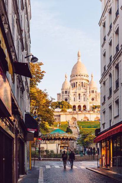 Basílica del Sagrado Corazón, en el barrio de Montmartre (París).