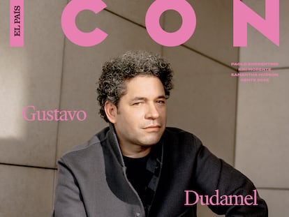 Gustavo Dudamel en la portada de diciembre de ICON.