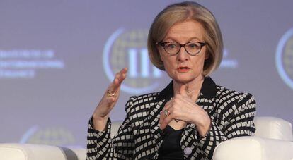 La presidenta del Consejo de Supervisión del Banco Central Europeo (BCE), Danièle Nouy.