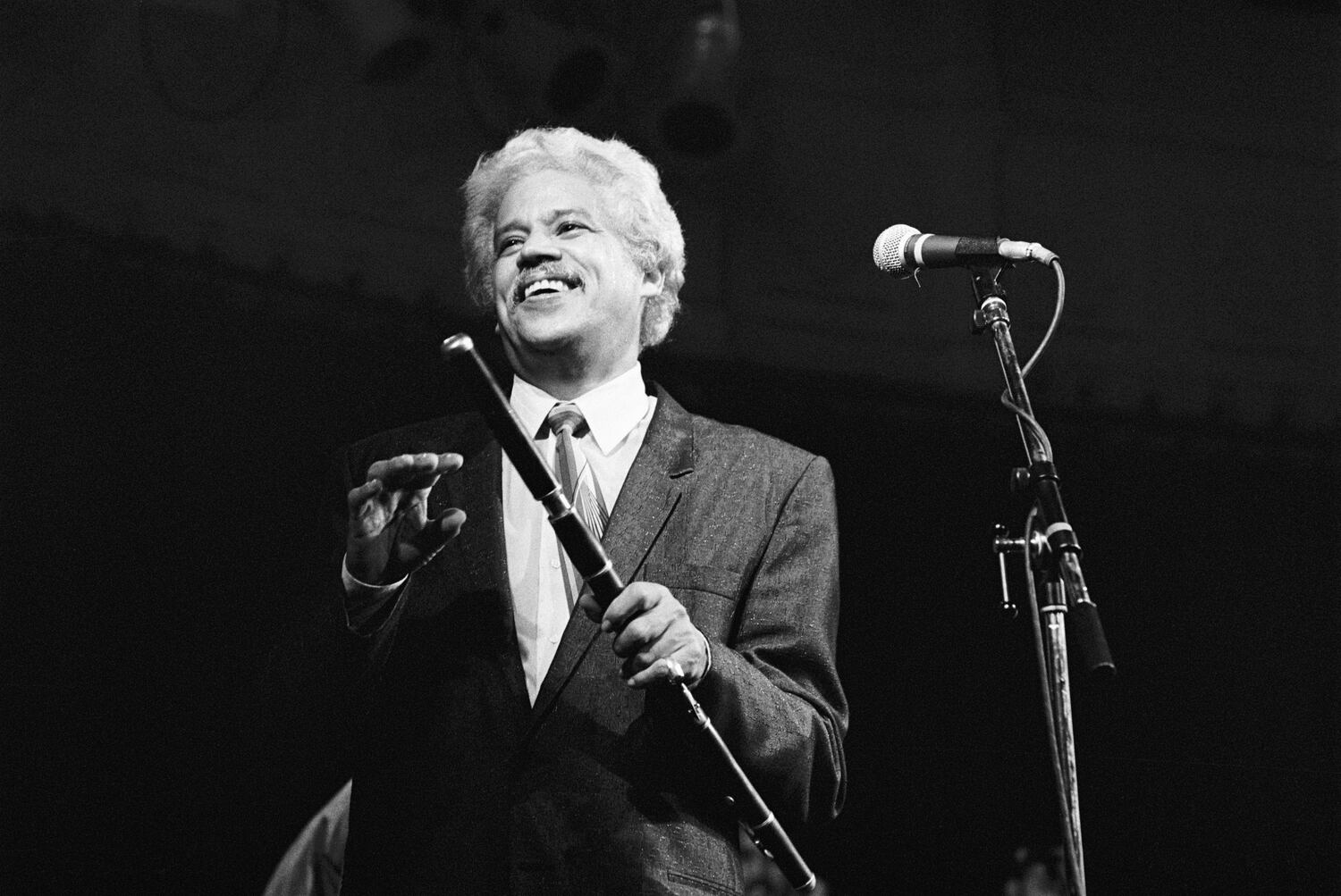 Johnny Pacheco durante una presentación, en Ámsterdam el 29 de julio de 1998.