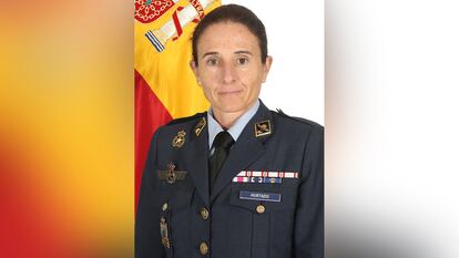 La general del Ejército del Aire Loreto Guitérrez Hurtado, nombrada directora del Departamento de Seguridad Nacional, este martes.