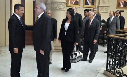 El presidente de Perú, Ollanta Humala, se reúne con líderes políticos de su país para informar de la agenda del ejecutivo ante el fallo de La Haya.