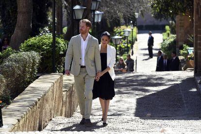 Los duques de Sussex en Rabat.