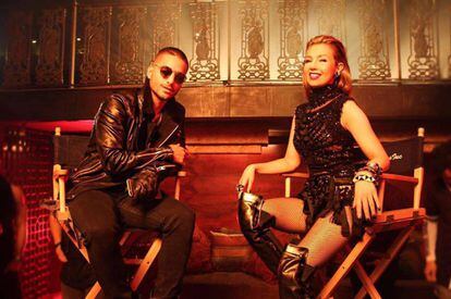 Maluma y Thalía.