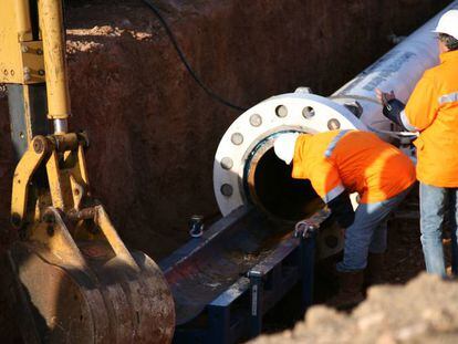 Instalaciones del gasoducto Medgaz. 