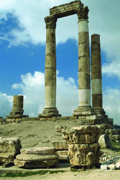 Ruinas del templo de Hércules en la Ciudadela de Amán