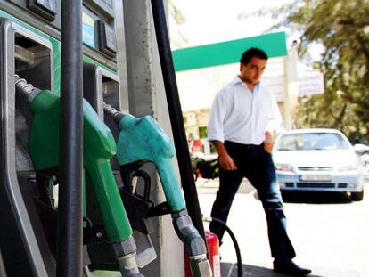 Surtidores de gasolina.