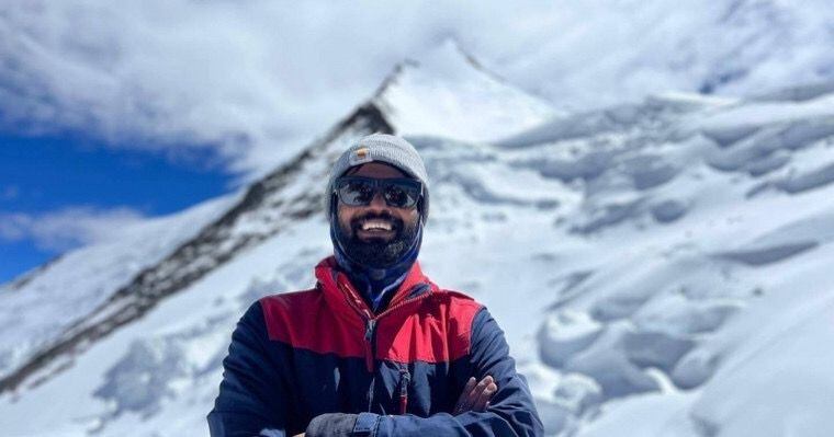 El alpinista indio Anurag Maloo.