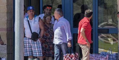 Pedro Pacheco, esta tarde en Jerez, tras salir de prisi&oacute;n.