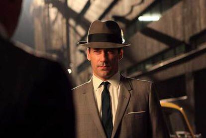 El actor John Hamm interpreta a Don Draper en la serie <i>Mad men.</i>