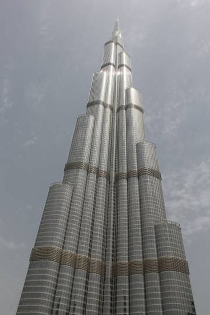 El edificio Burj Khalifa, de 828 metros de alto.