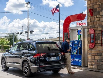Una gasolinera de Exxon en Houston (Texas), en una imagen de archivo.