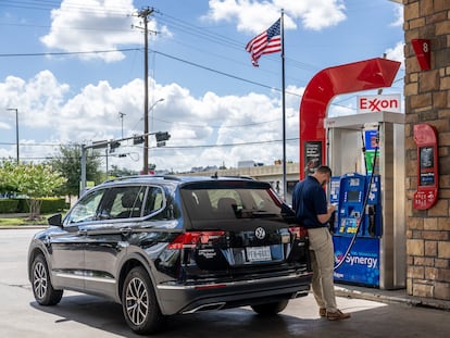 Una gasolinera de Exxon en Houston (Texas)