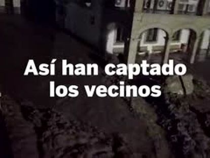 En el vídeo, las imágenes captadas por vecinos de las zonas afectadas por las lluvias torrenciales.