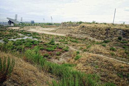 El solar en el que debía ubicarse el velódromo. Situada junto al Estadio Olímpico el proyecto destaca porque va a ser completamente reciclable.