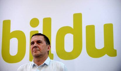 Arnaldo Otegi, candidato de Bildu.