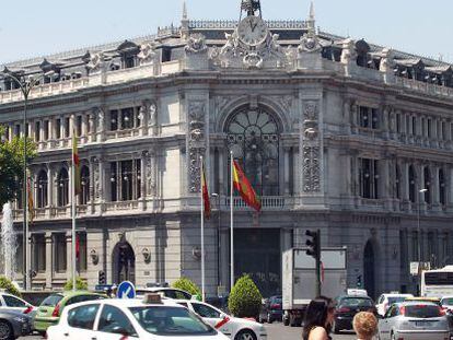 Sede del Banco de Espa&ntilde;a, en la plaza de Cibeles de Madrid.