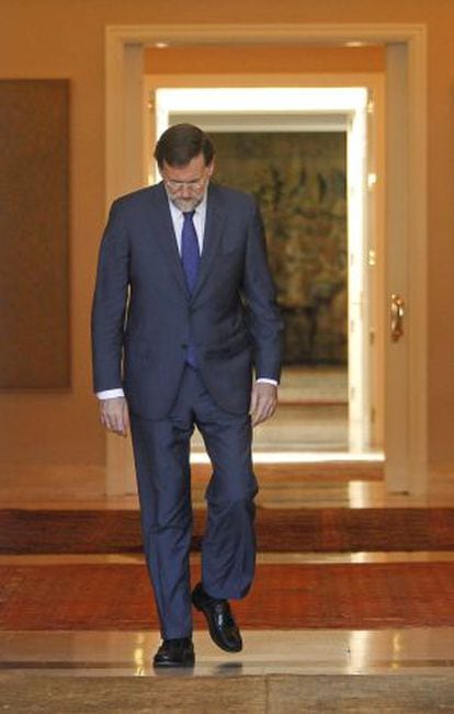 Mariano Rajoy, en La Moncloa.