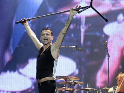 David Gahan, cantante de Depeche Mode, en el BBK Live de Bilbao. 