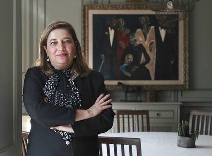 La presidenta del Colegio de México, Silvia Giorguli, en Madrid.