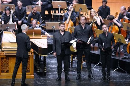 Uno de los mejores momentos del concierto: el 'Coro di Aure e Ruscelli' (“Dormi, dormi, o Sonno, dormi”) de Francesco Cavalli insertado por Sébastien Daucé al final de la Tercera Vigilia del 'Ballet royal de la Nuit'.