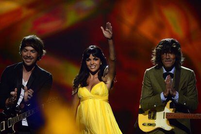 El Sueño de Morfeo interpretó 'Contigo hasta el final' durante la fase final de Eurovisión 2013.