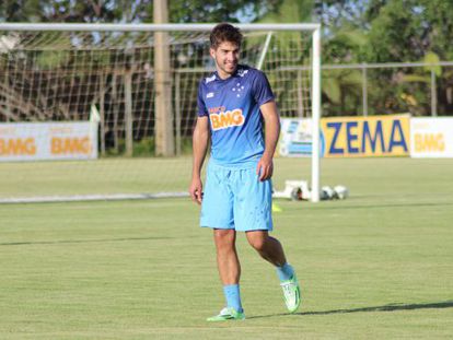Lucas Silva, en un entrenamiento con el Cruzeiro.