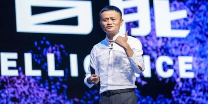 Jack Ma, presidente de Alibaba Group, durante una conferencia en Hangzhou (China).
