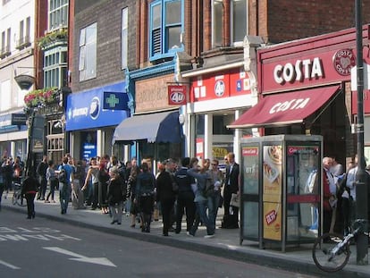 Tienda de O2, filial de Telef&oacute;nica.