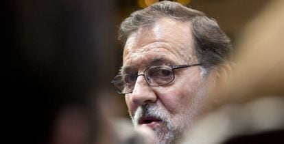 Rajoy a la salida de la cumbre europea del pasado 8 de marzo.