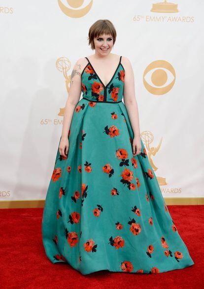 Lena Dunham, creadora, guionista y protagonista de 'Girls', vestida de Prada.