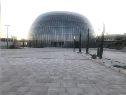 Entrada del Instituto de Medicina Legal, en Valdebebas (Madrid), el pasado 10 de agosto.