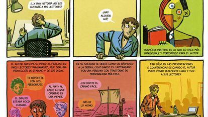 Parte de una de las historietas que componen el libro &#039;Confesiones de un hombre en pijama&#039;, de Paco Roca.